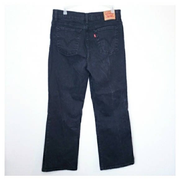 Levi's Black 512 Perfectly Slimming high waisted bootcut jeans Y2K Size 16S - Picture 2 of 9